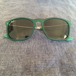 Rayban Chris Sunglasses in Transparent Green